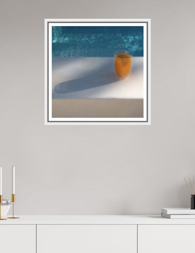 Kykladen I – Orange am Pool
