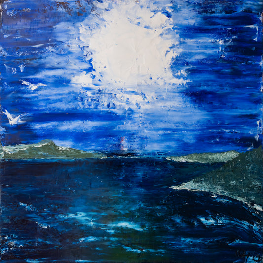 Sonnenblau von AresDKY – Blaue Reihe, vollständiges Originalmotiv