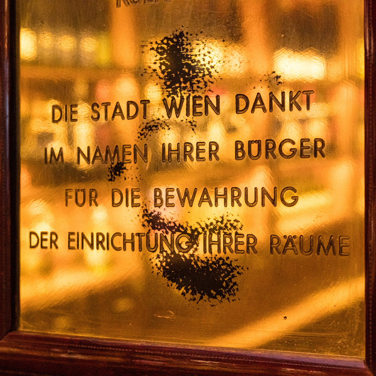 Goldene Wiener Ehrentafel – Motiv
