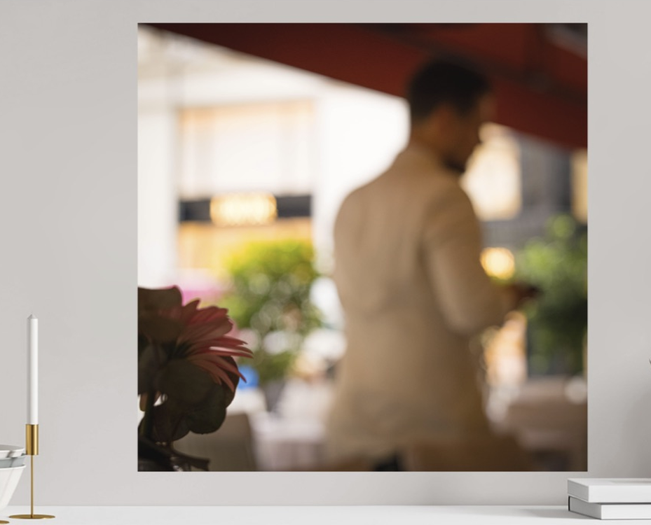 Service auf der Terrasse – Raumansicht