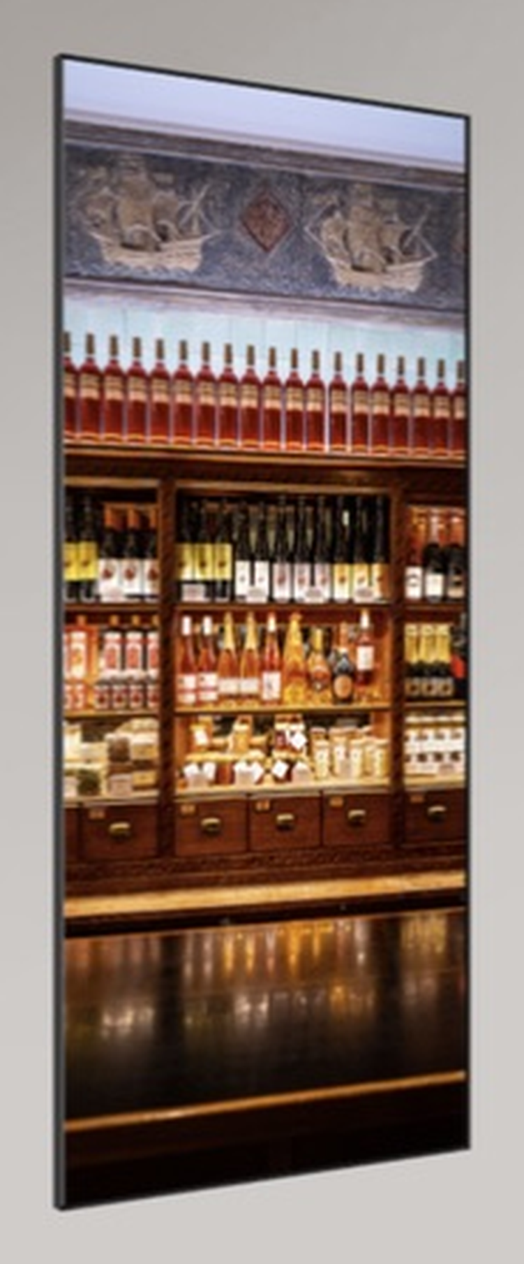 Schmales Panorama der Regalfassade – Produktansicht